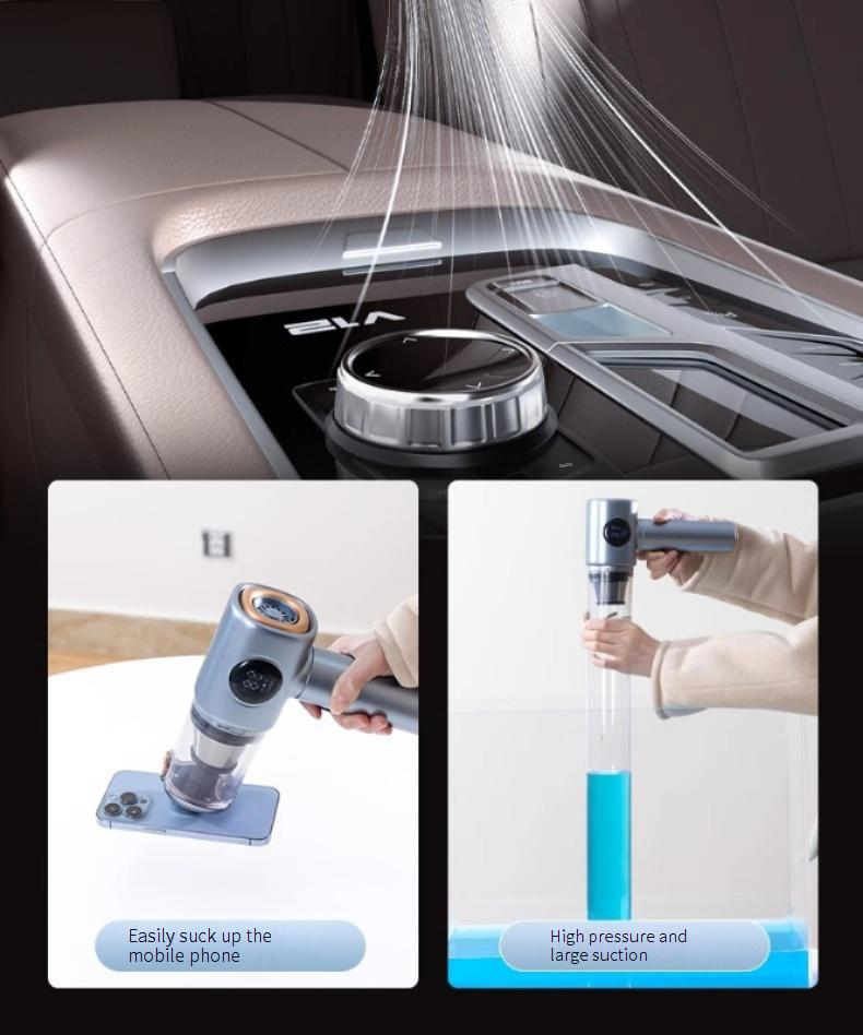 Wireless Car Vacuum Cleaner, Handheld Cordless Vacuum With Powerful Suction, Portable Mini Vacuum For Car And Home Cleaning_voghion.com
