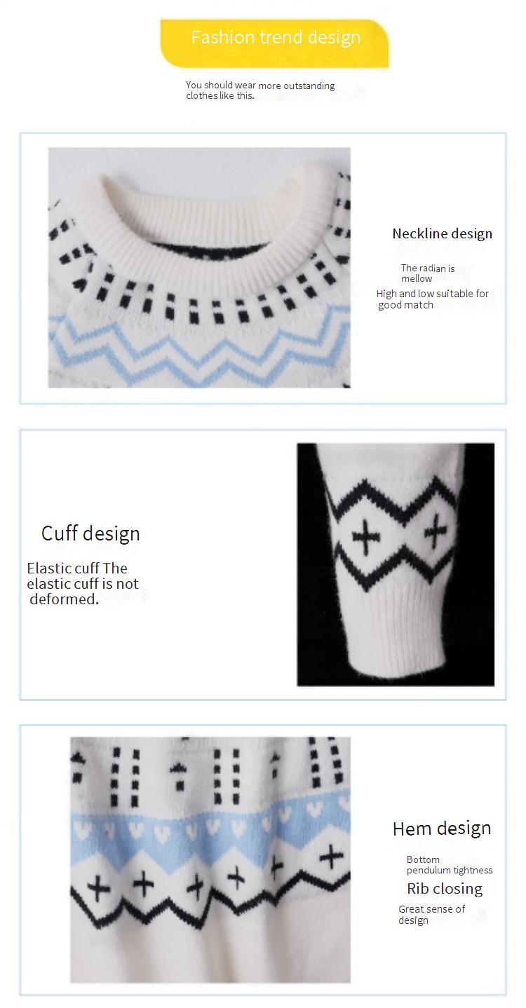 Men’s Snowflake Embroidered Sweater – Oversized Ribbed Hem Pullover (L-3XL, Soft Modal Blend, Machine Washable)_voghion.com