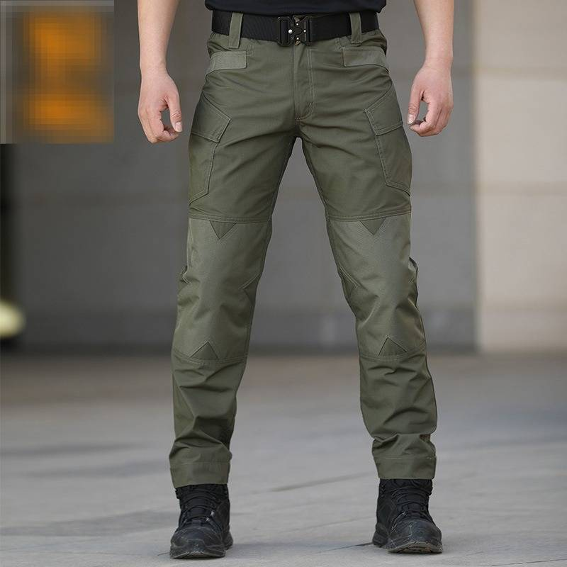 Pantaloni tattici da uomo - Pantaloni da combattimento militari mimetici aderenti con design resistente all'acqua e durevole per allenamento e lavoro all'aperto_voghion.com