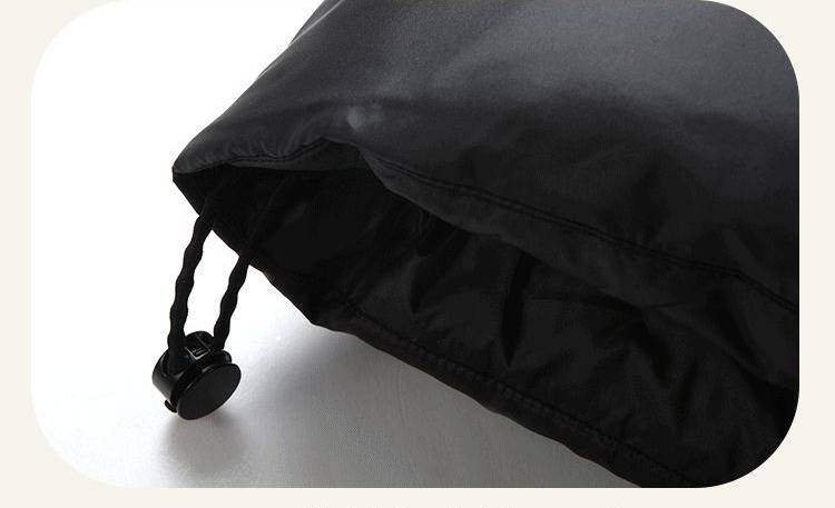 Unisex Black & Gold Short Puffer Jacket – Windproof Quilted Coat With Duck Down Fill For Winter Warmth_voghion.com