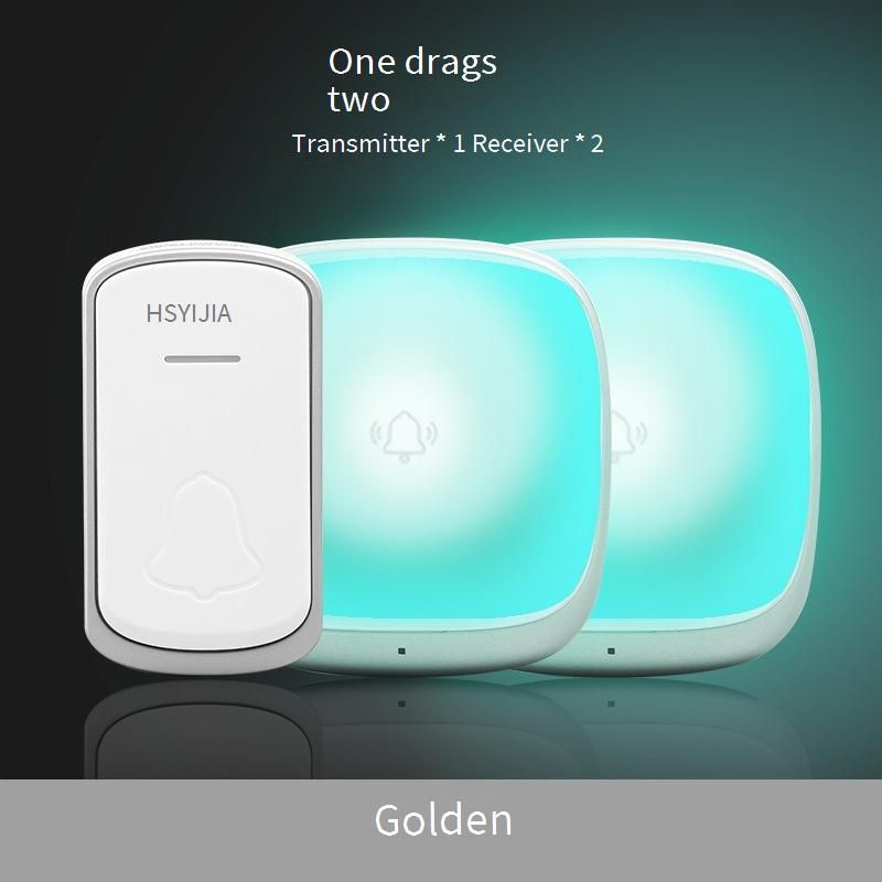 Wireless Doorbell With Remote Control, 200m Long Range, 36 Chime Tones, Loud Alarm & LED Flash, Ideal For Elderly & Hearing Impaired_voghion.com