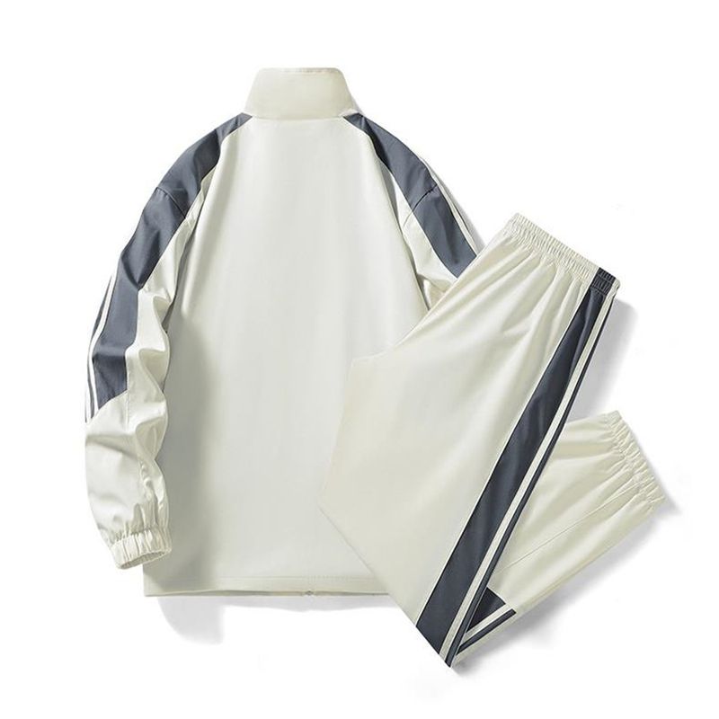 2026 Fashion Tracksuits Youth/Men Stand Collar Zipper Sweatshirts + Lace-Up Sweatpants 2 Piece Casual Sport Sets M-4XL_voghion.com