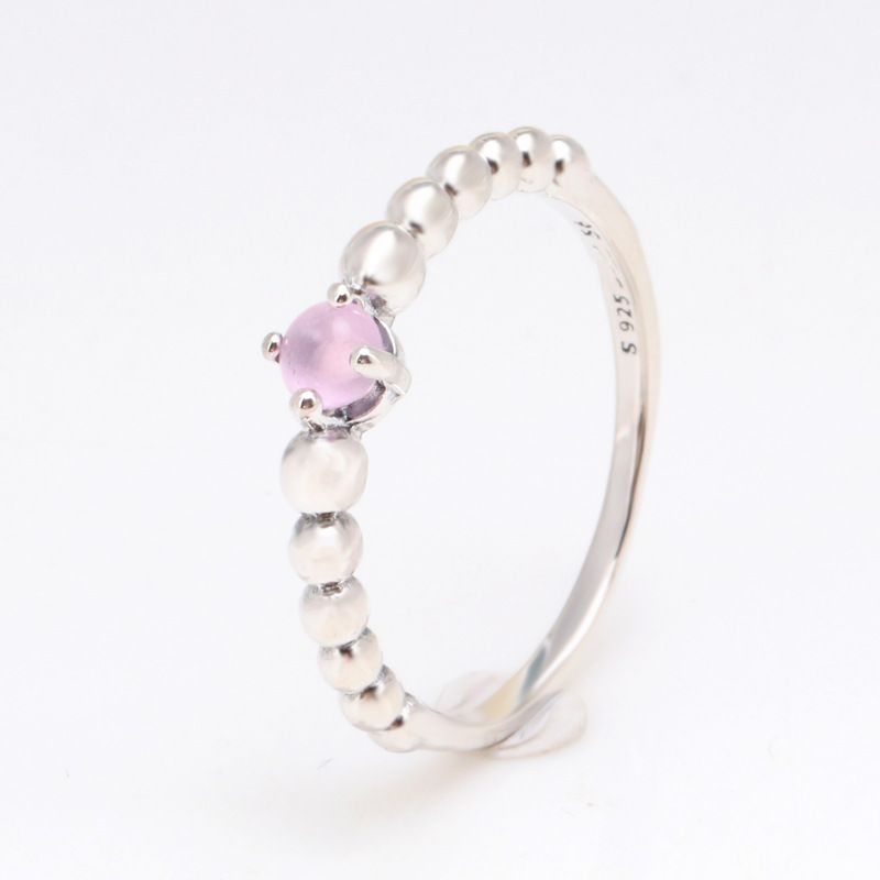 Anello da donna in rame bianco di dicembre, creativo, con zirconi intarsiati, anello di compleanno impilabile da donna_voghion.com