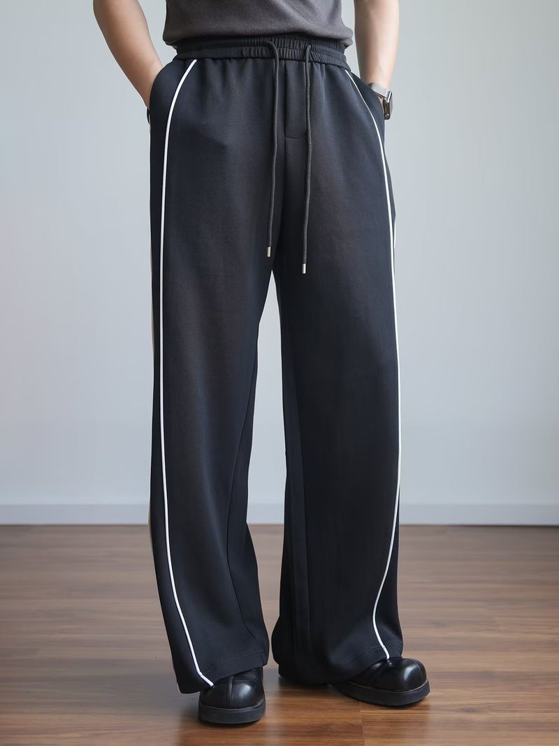 Men's Clothing Casual Suit Short Sleeved Trousers Mopping Pants Loose And Handsome Sports Complete Set_voghion.com