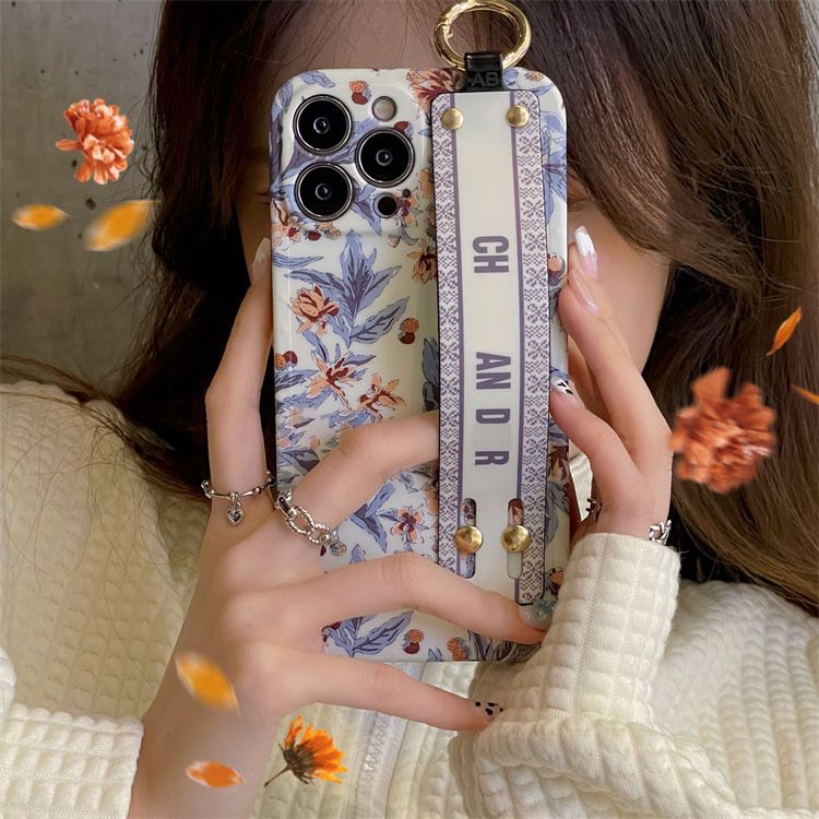 Trendy Brand Is Suitable For Iphone15 Wristband Mobile Phone Case IPhone14promax All-inclusive 11 Anti-drop Classical 12 Men And Women 13_voghion.com