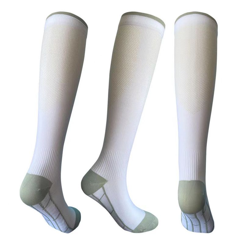 Calcetines de fútbol, calcetines de compresión para deportes profesionales, calcetines de compresión para correr, calcetines finos de pantorrilla para mujer, calcetines para saltar la cuerda, fitness, yoga, golf, calcetines de presión muscular._voghion.com