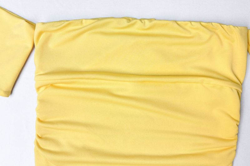Women's Clothing Hot Selling Strapless Tube Top With A One Shoulder Neckline Wrap Top Summer Sexy Bottoming Top_voghion.com
