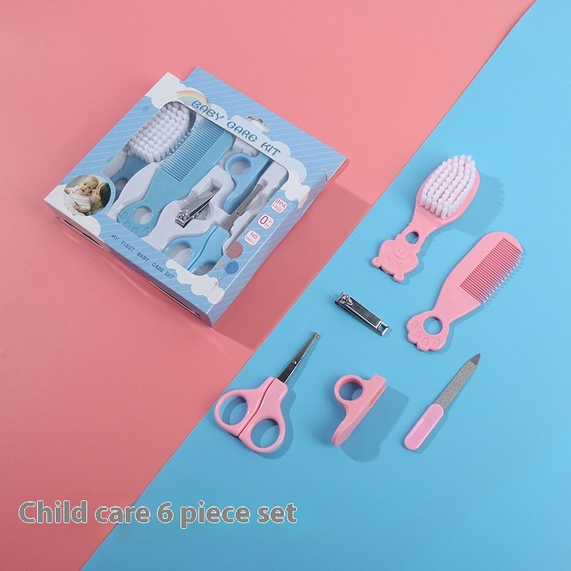 Babyproductenset, kam, borstel, schaarset, babyverzorgingsset van 6 stuks_voghion.com