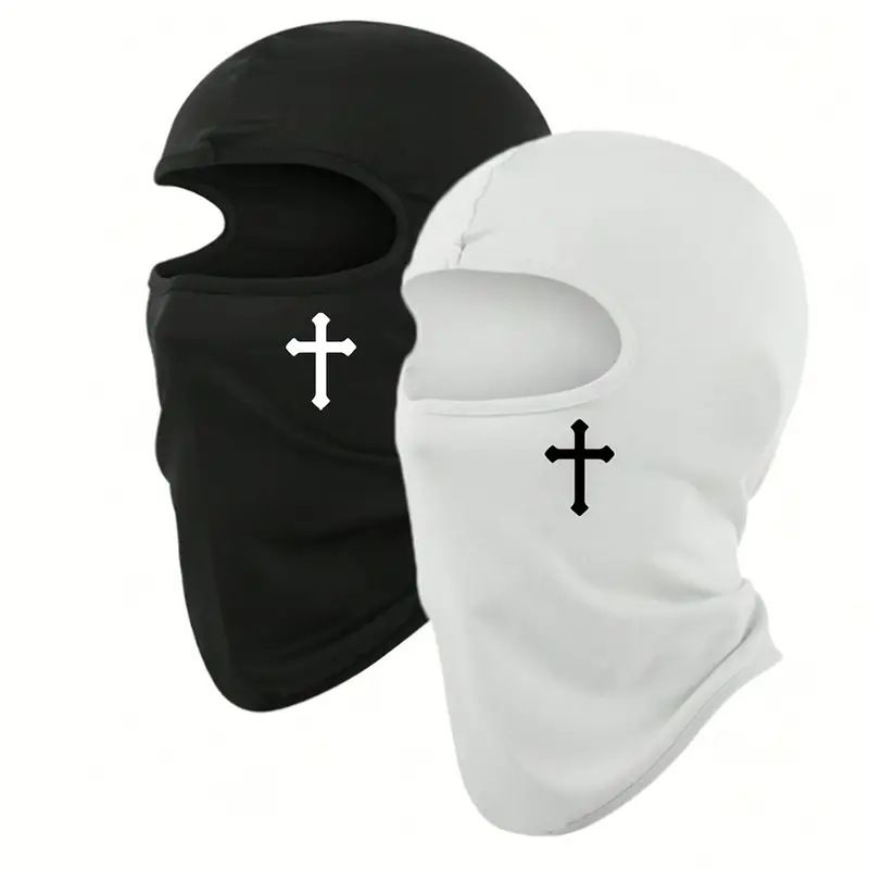 Ademend zwart bivakmutsmasker - vochtafvoerend polyester voor fietsen, wandelen en buitensporten - lichtgewicht en comfortabel unisex ontwerp_voghion.com