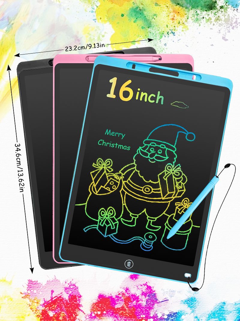 16/12/10/8,5-Zoll-LCD-Grafiktablett, Zeichentablett, elektronische Schreibtafel, 3-12 Jahre Kindergeburtstag_voghion.com