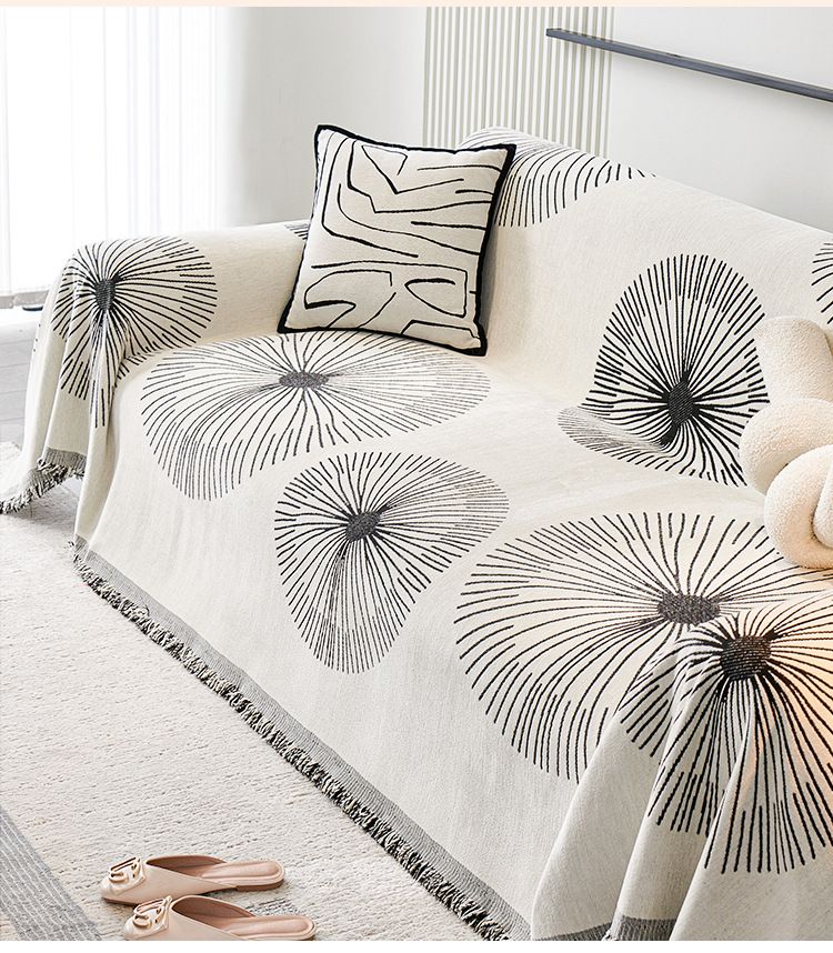 Sofa Throw Blanket - All-Season Universal Cover With Non-Slip Backing (Elegant Design Soft & Cozy Machine Washable)_voghion.com