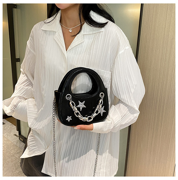 Trendy Hot Girl Light Luxury Small Bag 2023 New Star Chain Borsa a semicerchio Borsa a tracolla di fascia alta all-match di nicchia_voghion.com