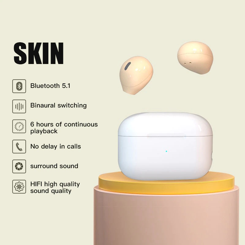 Mini TWS Wireless Bluetooth Noise Cancelling Earbuds HiFi Sound Quality Earpiece Music Earphone Original Headset TWS Headphone With Microphone Mic_voghion.com