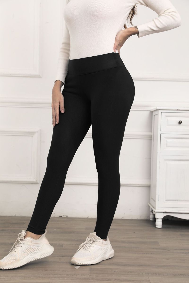 Fleece-Lined Thickened Smooth Lamb Wool Base Layer Pants Women, High-Waisted Tight Warm Pants, New Style For Autumn And_voghion.com