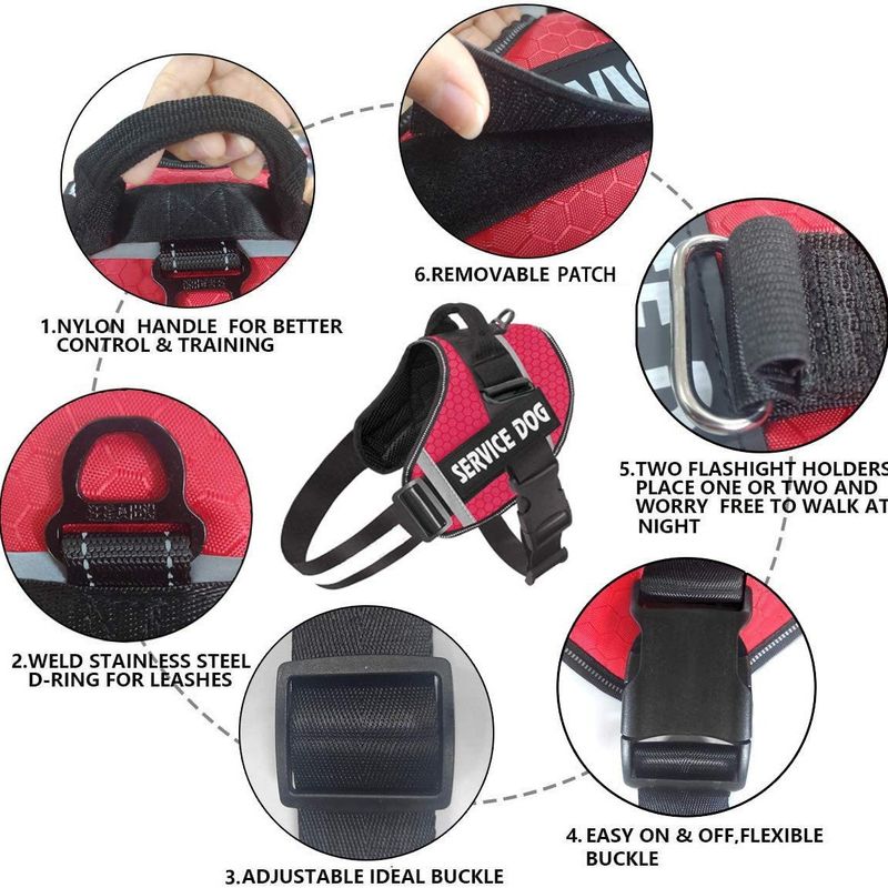 New Reflective Comfortable Dog Leash Hot-Selling Vest-Style Pet Harness_voghion.com