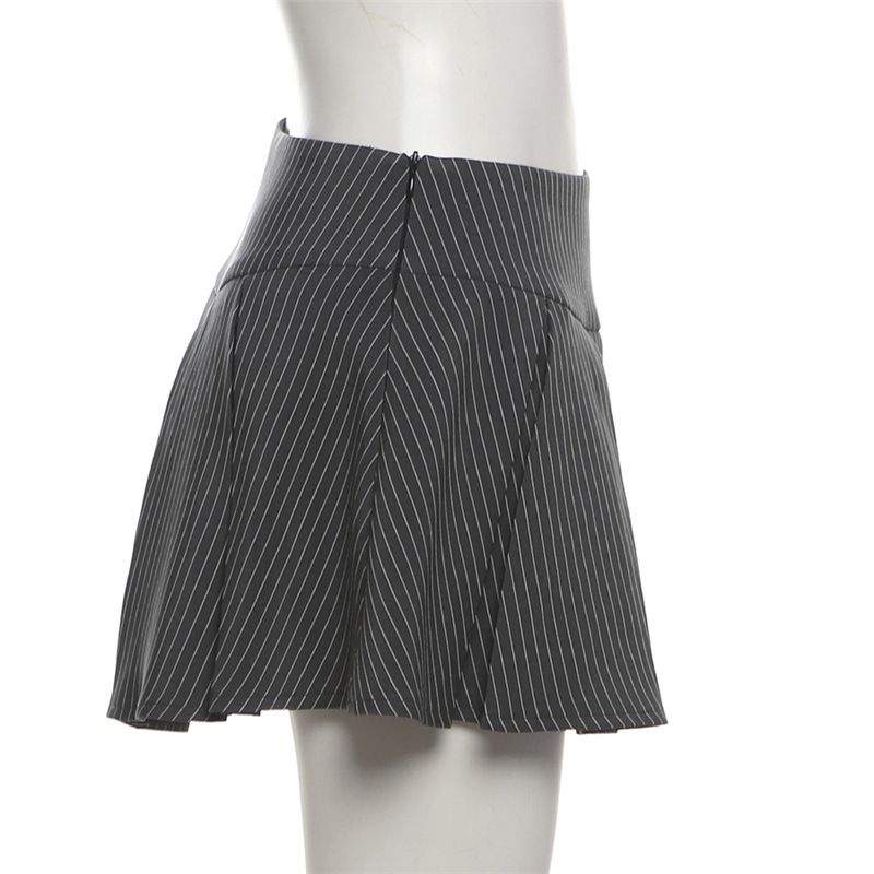 Damenbekleidung Sommer neue Damenbekleidung einfarbig locker langärmeliges Hemd modischer Rockanzug mit hoher Taille_voghion.com