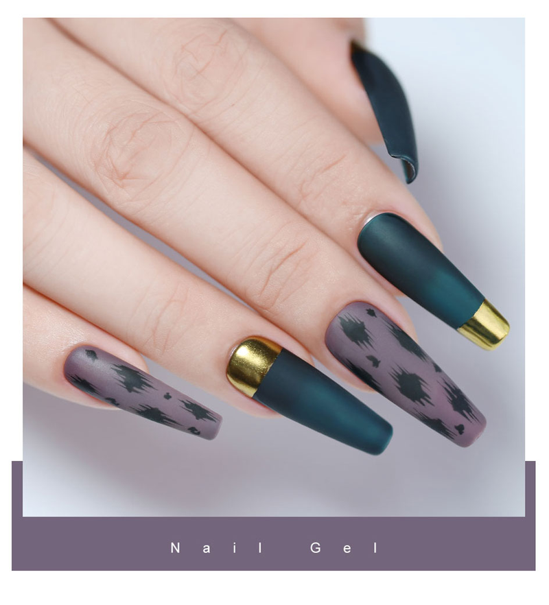 Parkson 12 ml bruin blauwe kleur gel nagellak semi-permanente UV LED herfst winter serie nagel gel matte gel nodig basis toplaag_voghion.com
