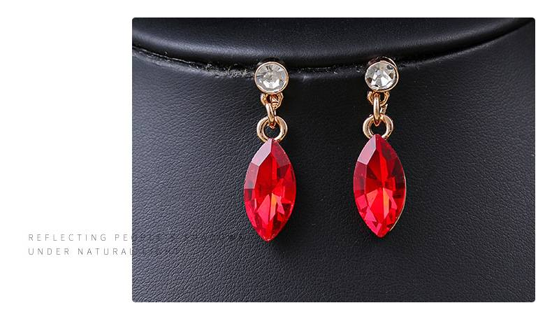 Set di gioielli da sposa in zirconia cubica AAAAA per donne, festa, ballo di fine anno, foglia, cristallo, goccia, collana, orecchini pendenti_voghion.com