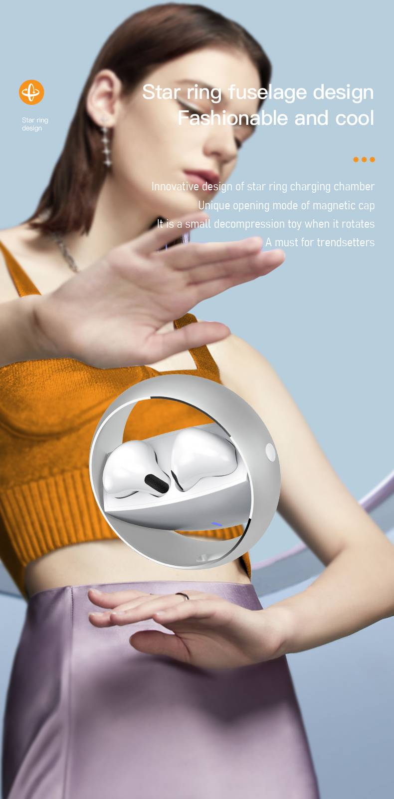 Kabellos Kopfhörer fir am Innenohr mat HIFI-Klangqualitéit, Stereo-Sound, automatescher Verbindung, High-Definition-Rauschreduktioun a laanger Batterielaufzäit_voghion.com
