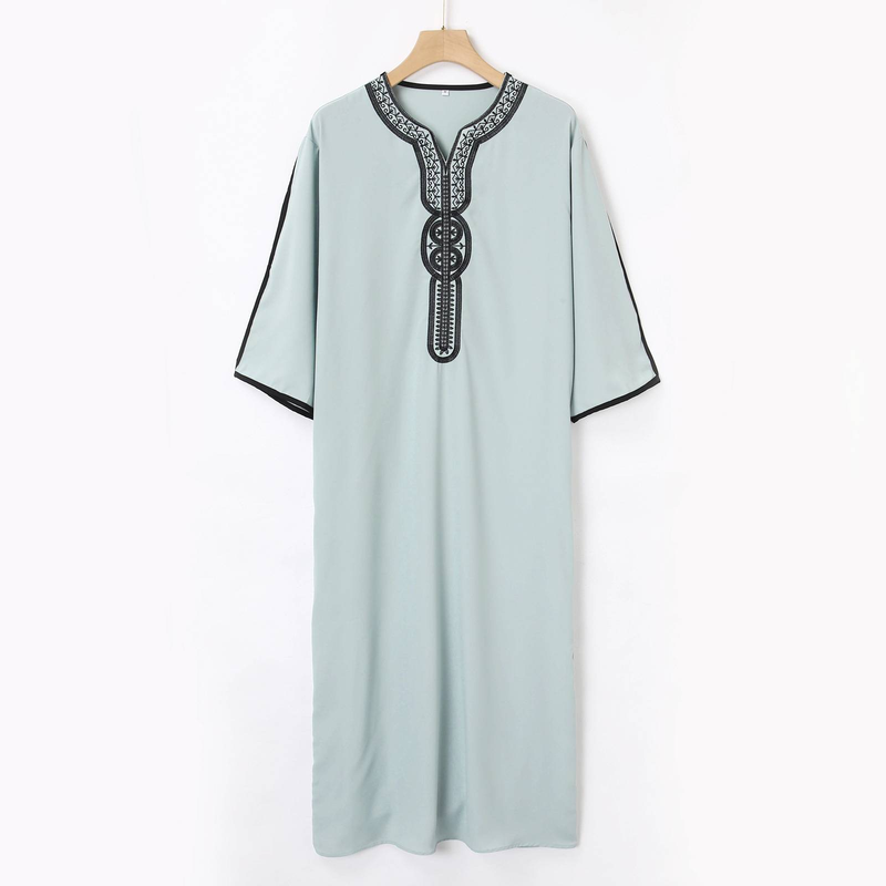 Ropa de hombre Ropa musulmana bordada Túnicas de hombre_voghion.com