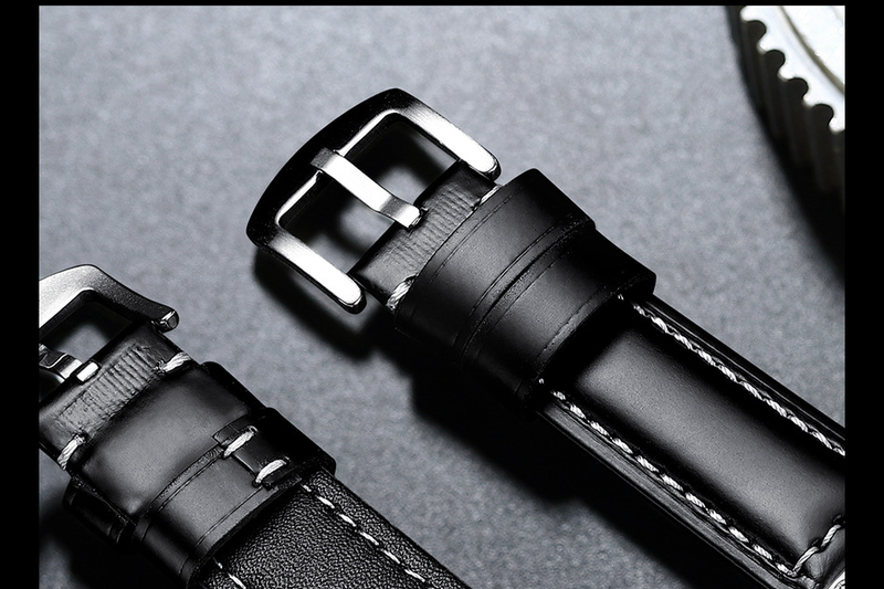 Men's Watches Square Multifunctional Men's Watch Wholesale Chronograph Calendar Luminous Belt Fashion Hot Quartz Watch_voghion.com