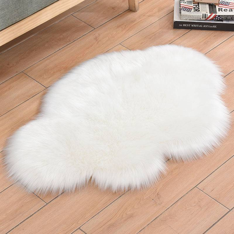 Tapete de pelúcia para sala de estar e sofá em nuvem_voghion.com