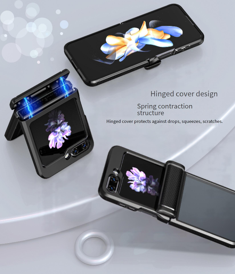 Phone Case & Covers Applicable Samsung ZFlip6 Mobile Phone Case Folding Screen Transparent Acrylic Two Color Anti Fall ZFold5 Protective Cover_voghion.com