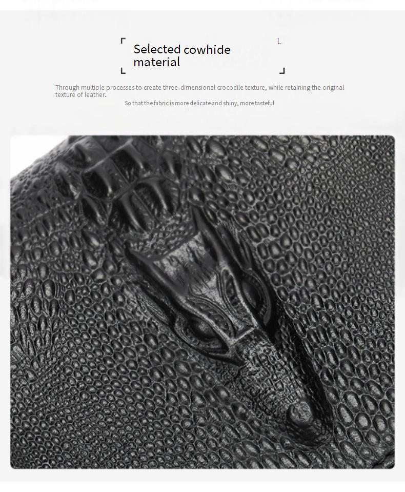 New Bags Women's Messenger Bags Summer Versatile Genuine Leather Popular Crocodile Pattern High End Cowhide Bag_voghion.com