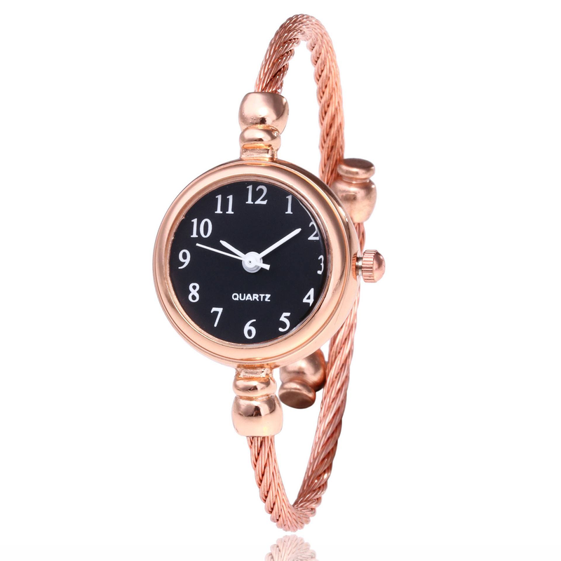 Montres à quartz pour femmes, montre-bracelet pour femmes, série féminine, simple, tendance, assortie, personnalité littéraire, montre à quartz_voghion.com