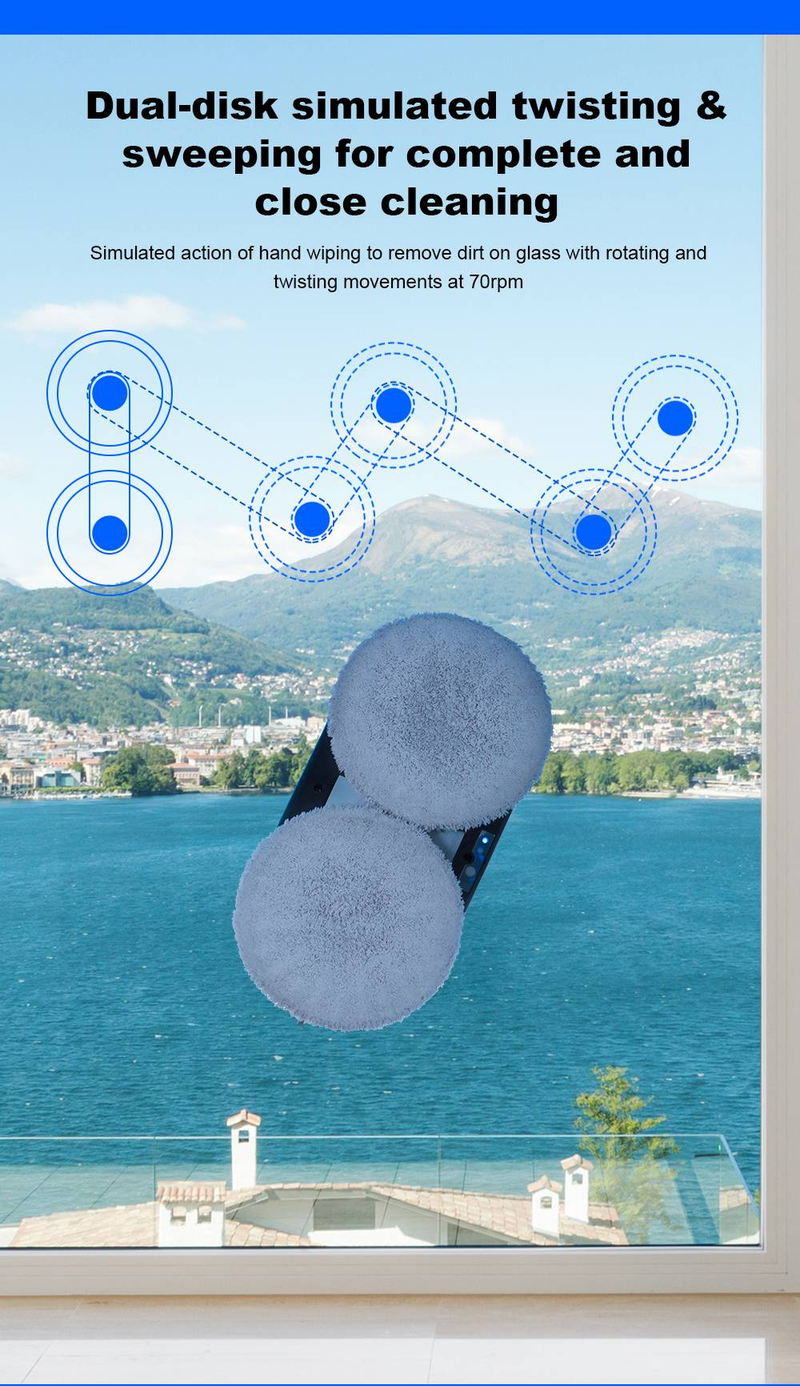 Robot lavavetri Liectroux YW610 con spruzzatura d'acqua a ultrasuoni, routing AI, serbatoio dell'acqua da 30 ml_voghion.com