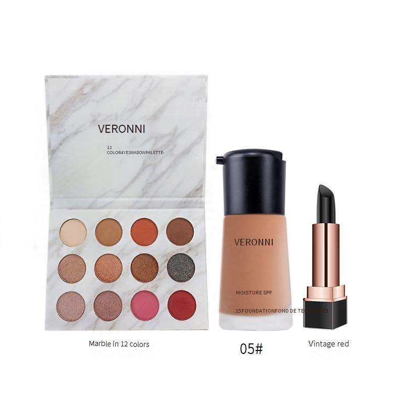 VERONNI Makeup Kit For Beginners - All-in-One Cosmetic Set With Natural L_voghion.com