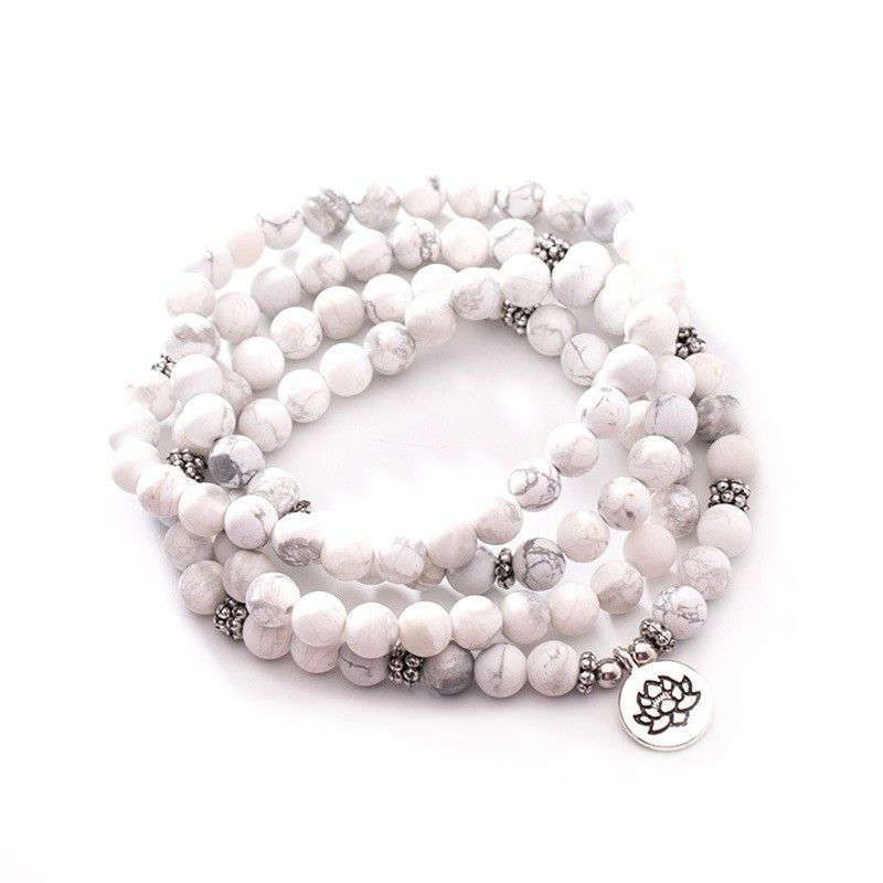 8mm 108 Pärlor Lotus Multi Circle Armband Livets Träd Hänge Halsband Tröja Kedja_voghion.com