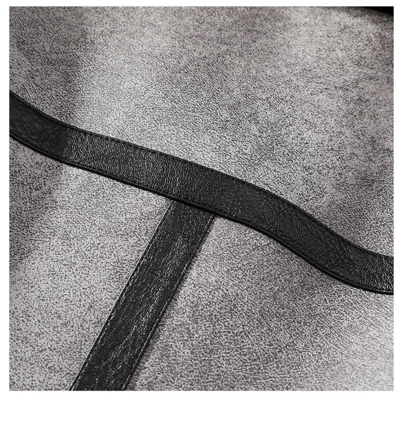 Giacca oversize da uomo in pelliccia sintetica – Cappotto invernale foderato in pile con revers a lancia (grigio, M-5XL)_voghion.com