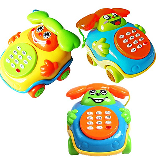 Jinleiou Baby Music Car Cartoon Buttons Phone Educational Intelligence Developmental Toy_voghion.com