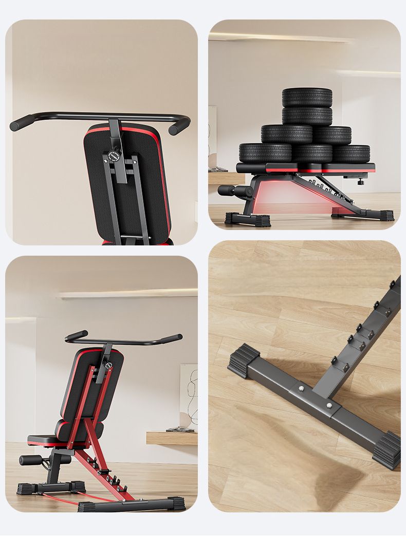 Supino com halteres, cadeira de ginástica dobrável multifuncional Fly Bird para homens, equipamento para abdominais_voghion.com