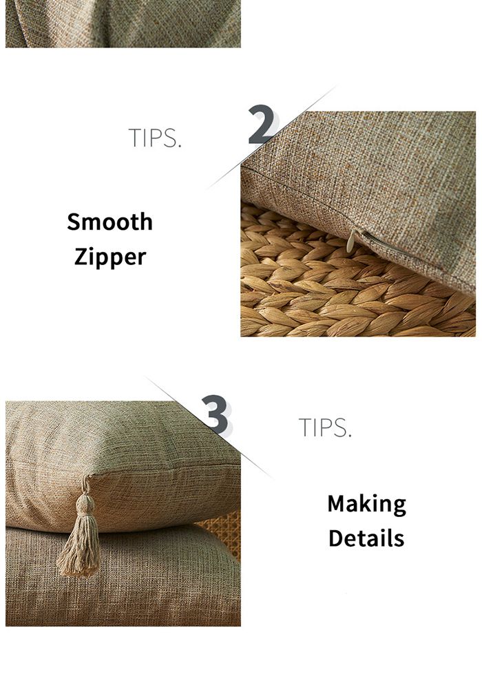Kissenbezug, 45 x 45 cm, Kissenbezüge, Leinen, einfarbig, dekorative Kissen für Couch, Schlafzimmer_voghion.com