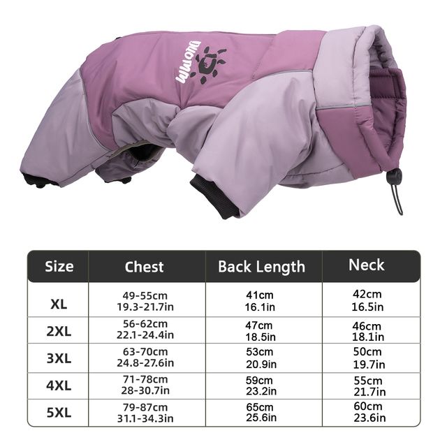 Wasserdichte, warme Winterkleidung für große Hunde, isolierte Hundejacke, Labradormantel, Golden Retriever-Kostüm, Haustier von PawParty Store_voghion.com