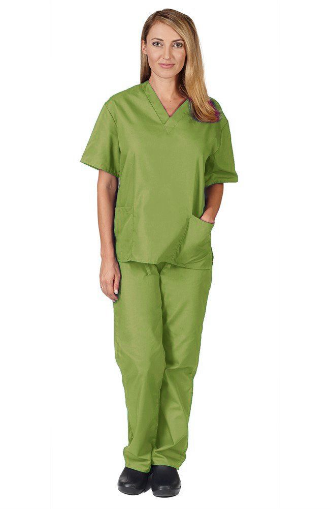 Damen Krankenhaus Polyester-Baumwolle Design Handwaschkleidung Arzt Kurzarm Arbeitskleidung Spa Schönheit Kleidung geteilter Anzug Handwaschkleidung_voghion.com