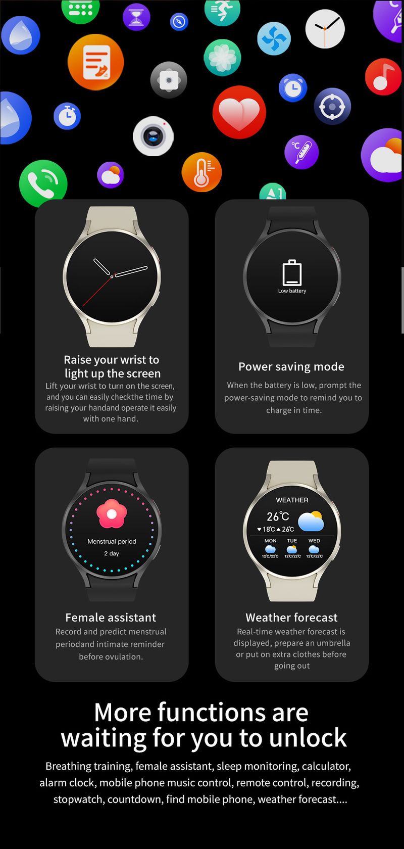 Chytré hodinky M10 pro muže a ženy, hlasové volání, vodotěsné fotografování, krok za krokem, monitorování srdeční frekvence, sociální zábava, dálkové ovládání, selfie_voghion.com