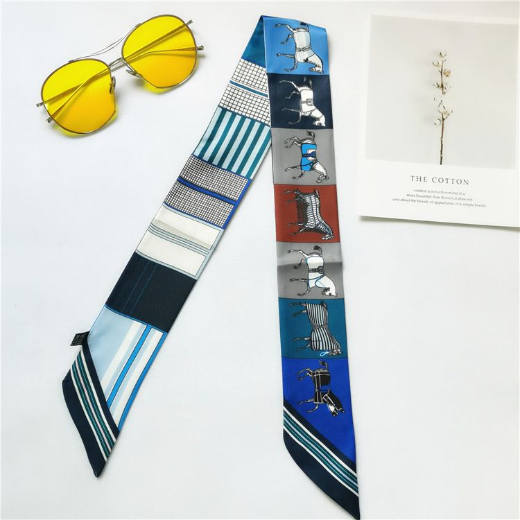 Summer New Product Simulation Silk Mom Gift Women's Binding Bag Small Scarf Ribbon_voghion.com