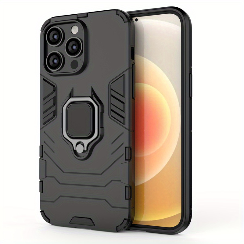 Coque Armor antichoc pour iPhone : protégez votre téléphone avec une coque antichoc et un support à anneau !_voghion.com