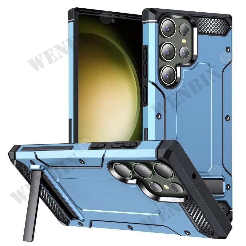 Case Fo Samsung Galaxy S23 S22 S21 Ulta S23 FE A54 A14 A24 Militay Gade Potective Slim Thin Duable Had stand_voghion.com