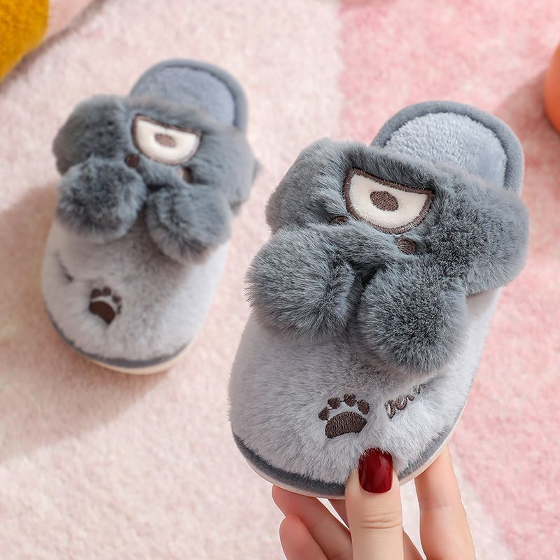 Niedliche Hausschuhe für Kinder und Mädchen aus Memory-Schaum, rutschfest, warm, Fleece, Heimschuhe_voghion.com