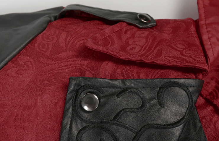 Medieval Halloween Retro Splicing Jacket Men's Gothic Dark_voghion.com