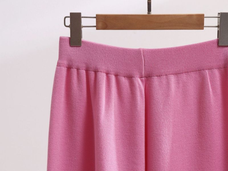 Women's Clothing Large Size Suits Two Piece Suits High End Loose Knit Sweaters Leg Pants_voghion.com