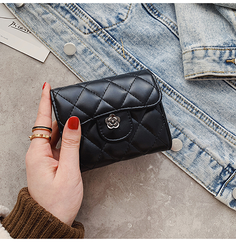 Damen Geldbörse Clutch Ledertasche Münzbörse Kreditkartenhalter_voghion.com