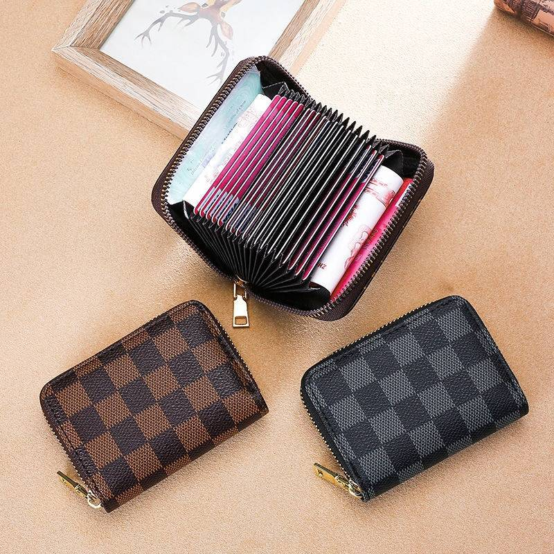 Organ card bag multi-card card holder large capacity certificate driver's license compact card sleeve multi-functional leisure purse_voghion.com