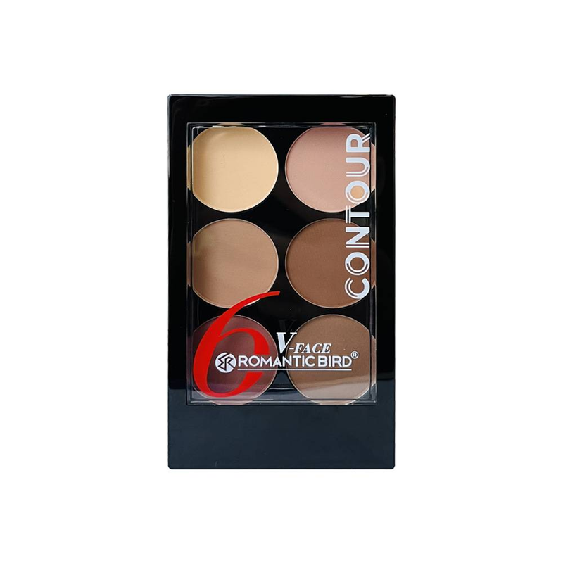 Explosive six-color Round Hole Contouring Powder Pearl Matte Ground Color Shadow contouring powder tray_voghion.com