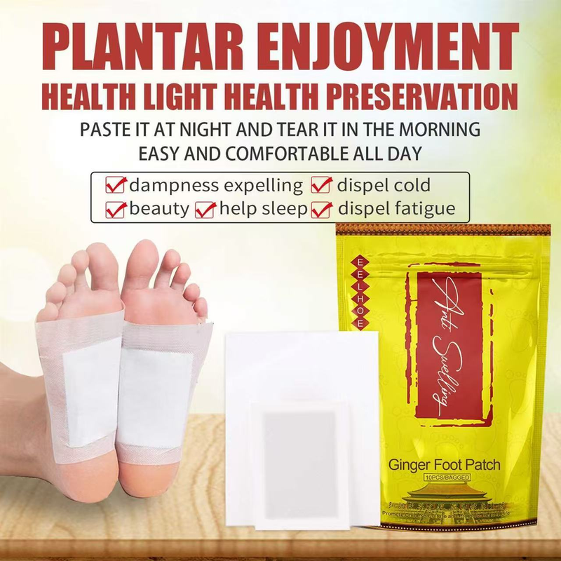 10pcs Wormwood Foot Patch Anti-Swelling Detox Pads Stress Relief Improve Sleep Slimming Cleansing Adhesive Sticker_voghion.com