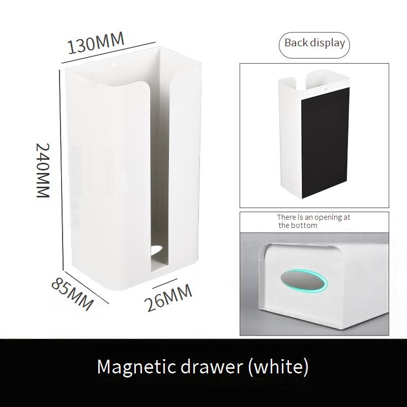 Porta fazzoletti magnetico da parete per la famiglia, dispenser di carta igienica per bagno, cucina, acciaio inossidabile antiruggine_voghion.com